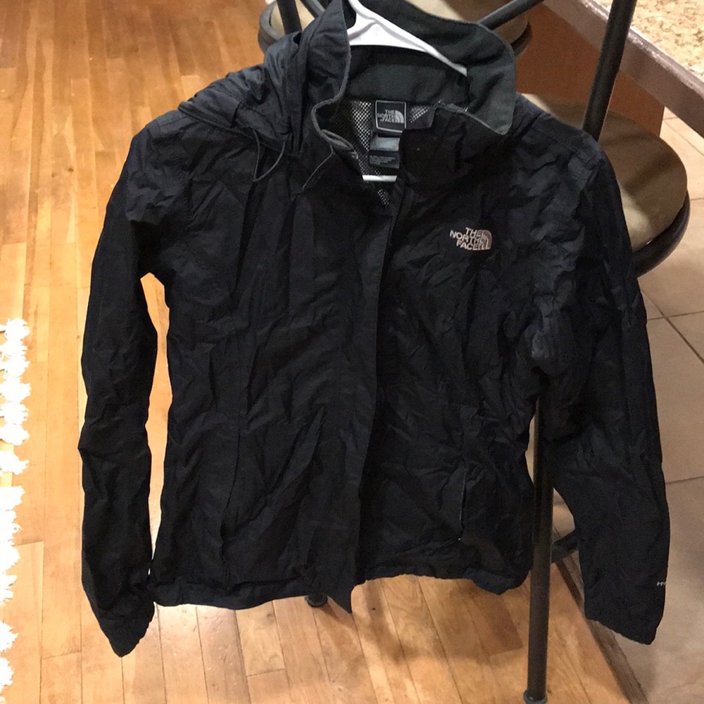 Women’s black North Face windbreaker/ rain jacket